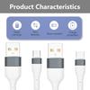 1,2 м USB-Type C/USB 5pin Data Line, 6A кабель питания для быстрой зарядки поддерживает стабильную передачу данных для планшетов и телефонов