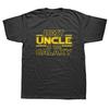 New Best Uncle In The Galaxy Funny Uncle Print Tops Men Casual Oversized T-shirt Hip Hop Fashion Short Sleeve Crewneck T Shirts