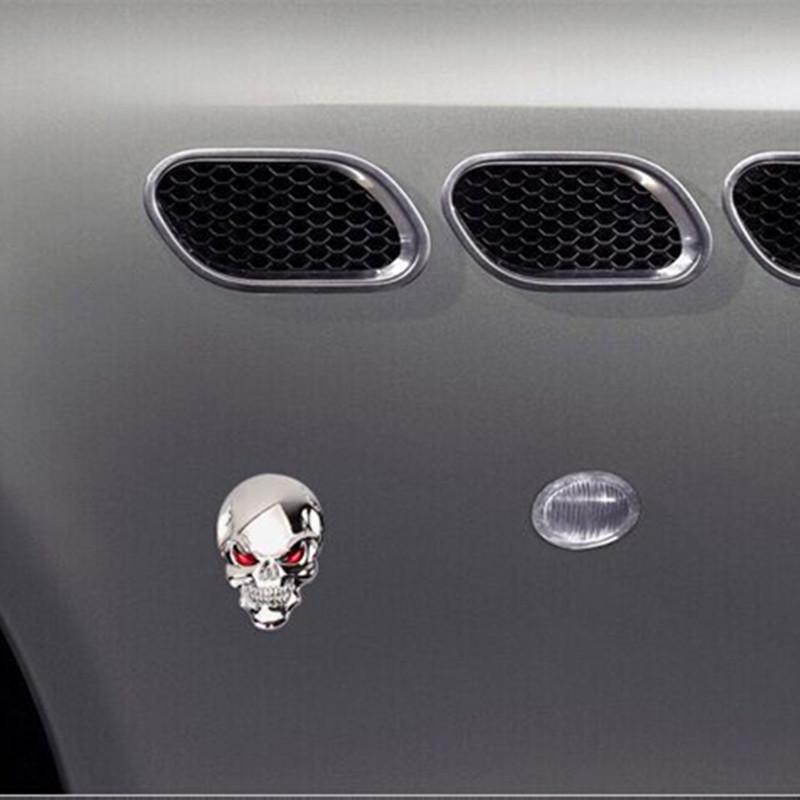 3D металлические наклейки с черепом для мотоцикла, логотип, эмблема, значок, Стайлинг автомобиля для универсальных автомобилей, мотоциклов, декоративные аксессуары 2020