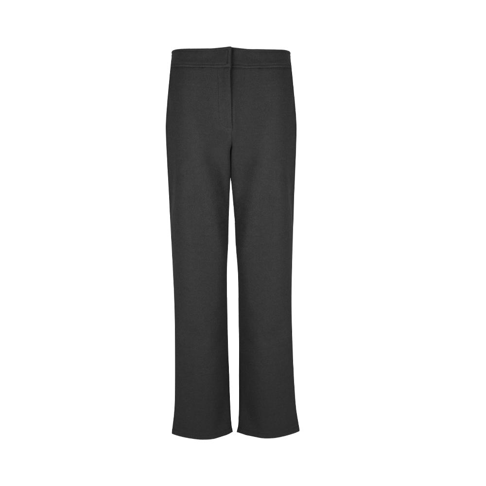 CHATELAINE Back-Banded Wool Milled Fabric Baggy Fit Pants_Hcdwpt303