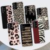 Leopard Print Phone Case For Samsung Galaxy A53 A52 A73 A72 A12 5G A13 A22 A23 A32 A33 A02S A03S A42 A43 A50S Coque