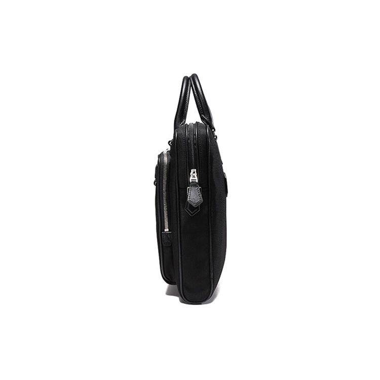 Bally Classic Striped Fabric Crossbody Briefcase Shoulder Bag Men bags Black 6301385