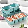Силиконовый контейнер для хранения продуктов с крышкой и разделителями для заморозки и приготовления еды
