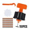 151pcs/set Fr 2-8mm Pro Tile Laying K2v4 Reusable Tool For Leveling  Tiles Leveling Ceramic Floors
