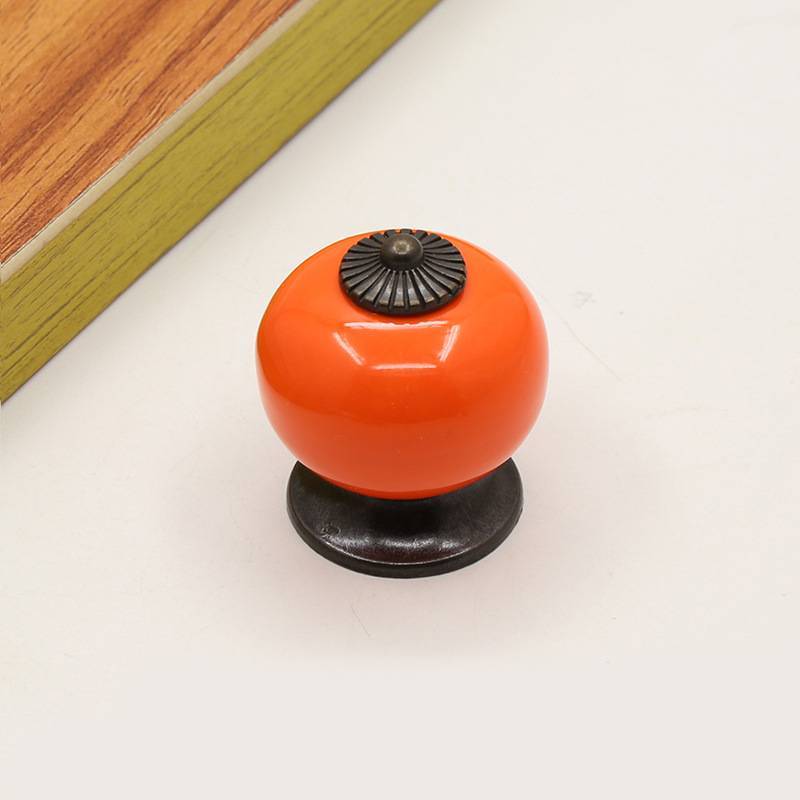 Кухонные ручки из красочного цинкового сплава с керамическими вставками для декора дома и хранения