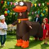 Full Body Jumpsuit Inflatable Sausage Dog Costume Cosplay Sausage Dog Costume  Role-playing Props