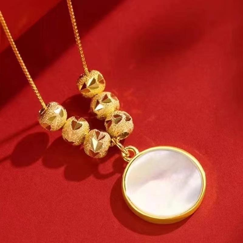 Новое благословение головы дракона фу и белых ракушек в стиле ретро, универсальная женская цепочка