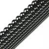 HGKLBB Round Hematite Beads Natural Stone 2/3/4/6/8/10mm Gold Color Plated Loose Beads Jewelry Bracelets Making DIY Accessories