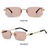 UV400 Frameless Sun Glasses Y2K Shades Vintage Eyewear  for Women & Men