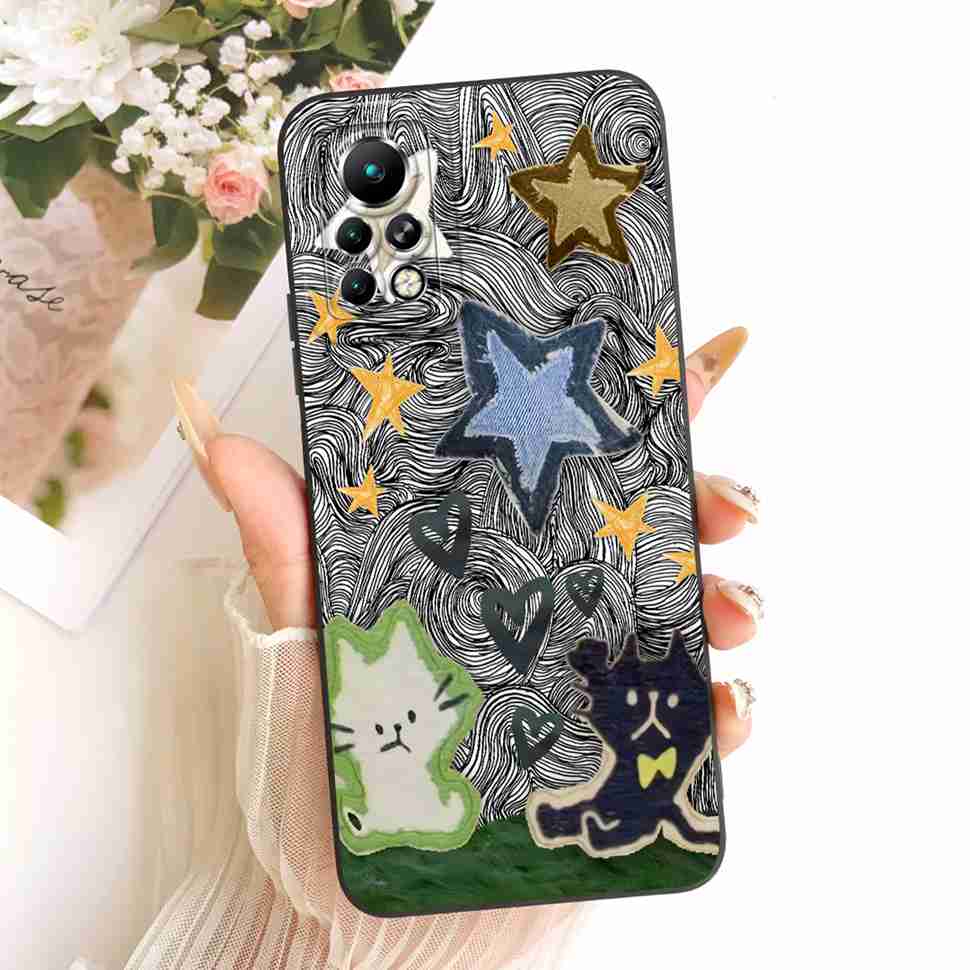 Phone Case For Infinix Note 11 Pro X697 Butterfly Shockproof Case For Infinix Note11 Note 11 Pro Soft Silicone Back Cover 6.95"