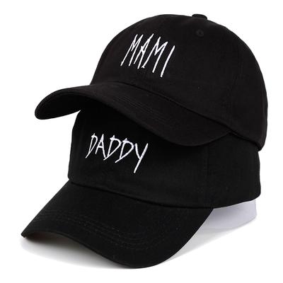 Унисекс бейсболки с вышивкой надписи DADDY MAMI, весенне-осенние, для улицы, регулируемые, повседневные шляпы, шляпа от солнца