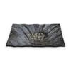 Nebula Glass Black and 15cm J-kitchens Dish, Small, Rectangular, Gold,