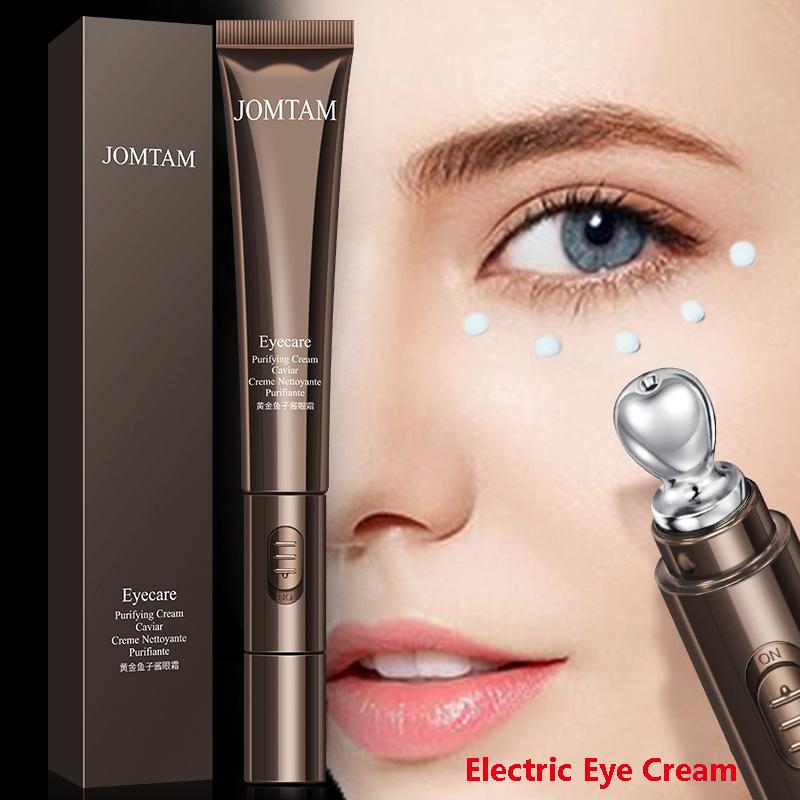 Электрический крем для глаз Golden Caviar Массаж глаз для улучшения темных кругов и ухода за глазами против морщин Вибрирующий крем для глаз