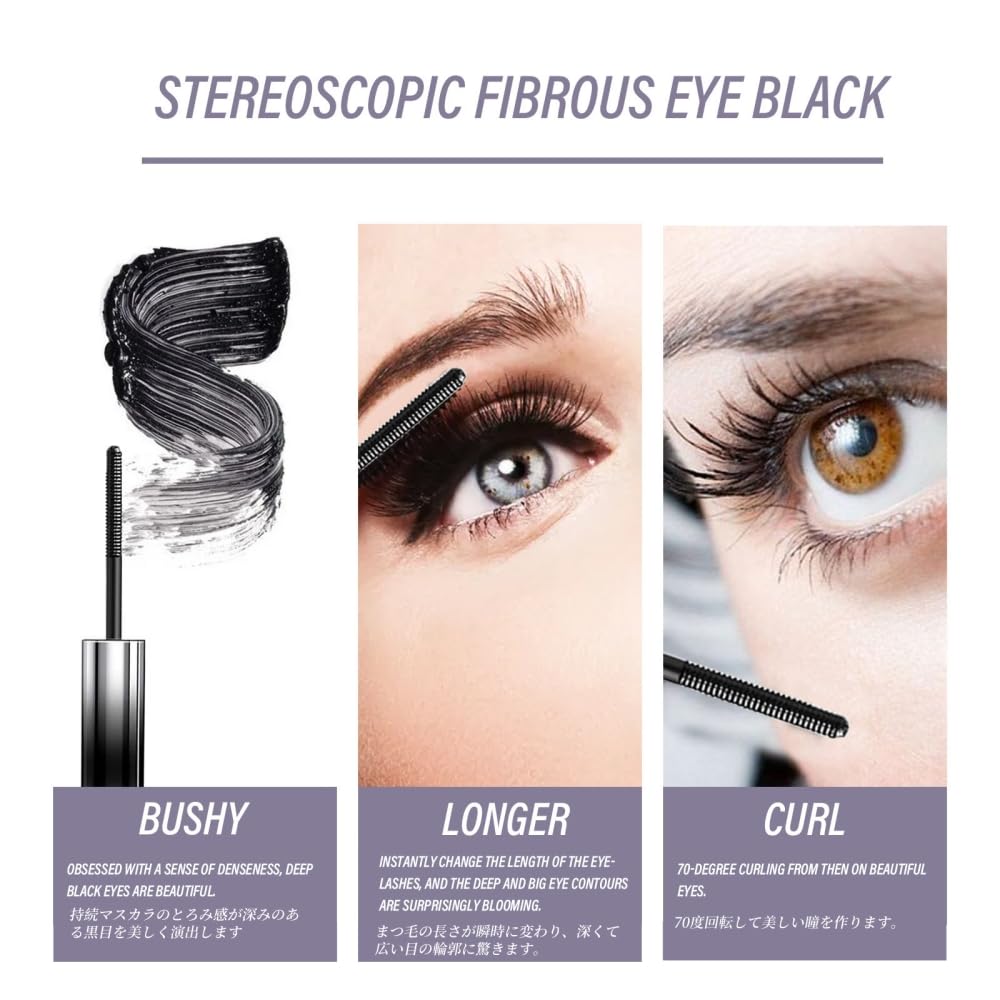 Popular LiangNiShi Korean 3D Curl Mascara Accentuates the Look of Your Keeps It On for a Long Uses Metal Waterproof and Lasts All Popular Product
