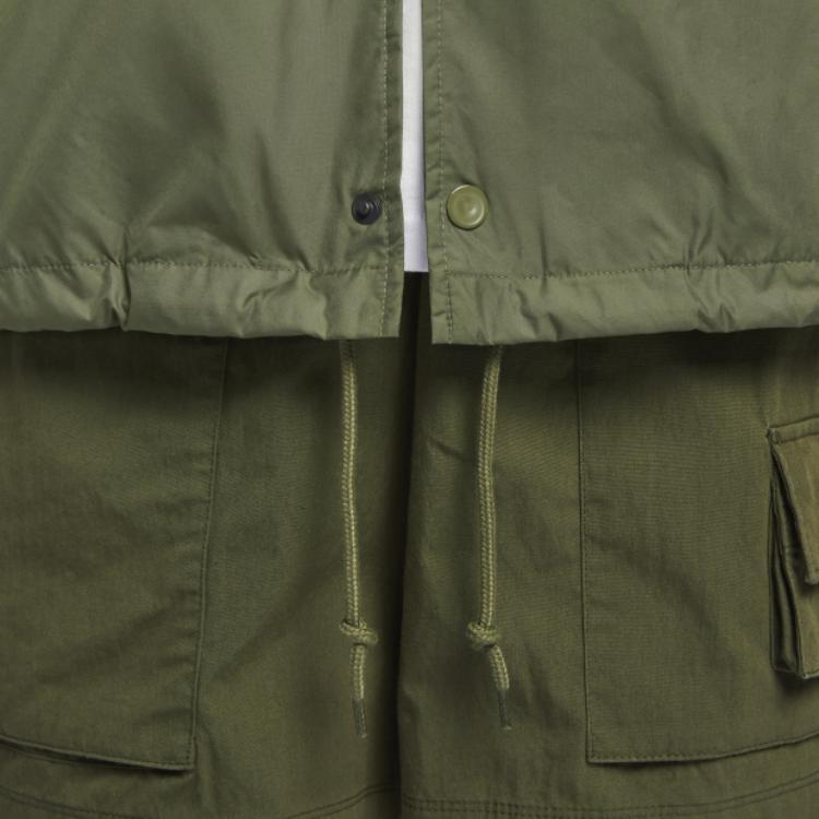 Nike Клубная спортивная одежда AS M NK COACHES JKT Куртки и пальто Мужская Зеленая FN3317-222