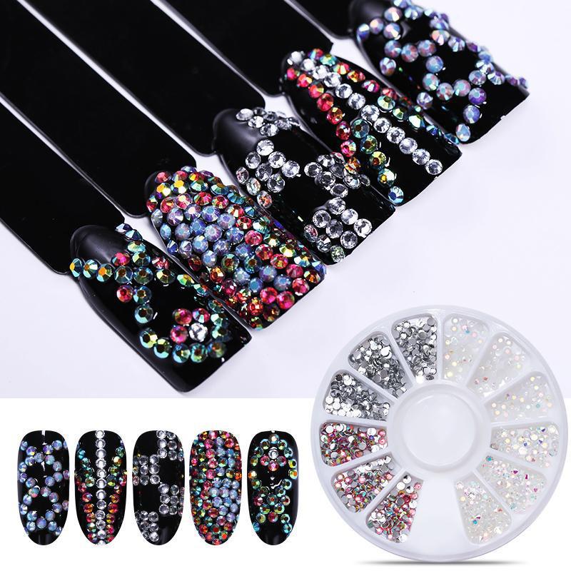 Nail Parts Nail Art Glitter Rhinestone Crystal Gems Jewelry Bead Manicure Decoration Accessories Nail Supplies for Professionals