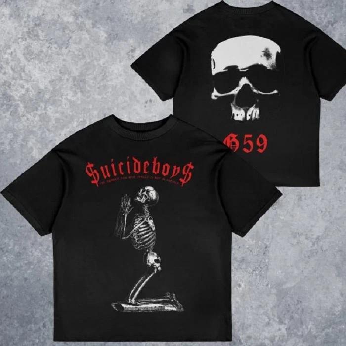 SUICIDEBOYS ФУТБОЛКА 2-сторонняя, мерч suicideboys, suicideboys, Унисекс футболка S-5XL