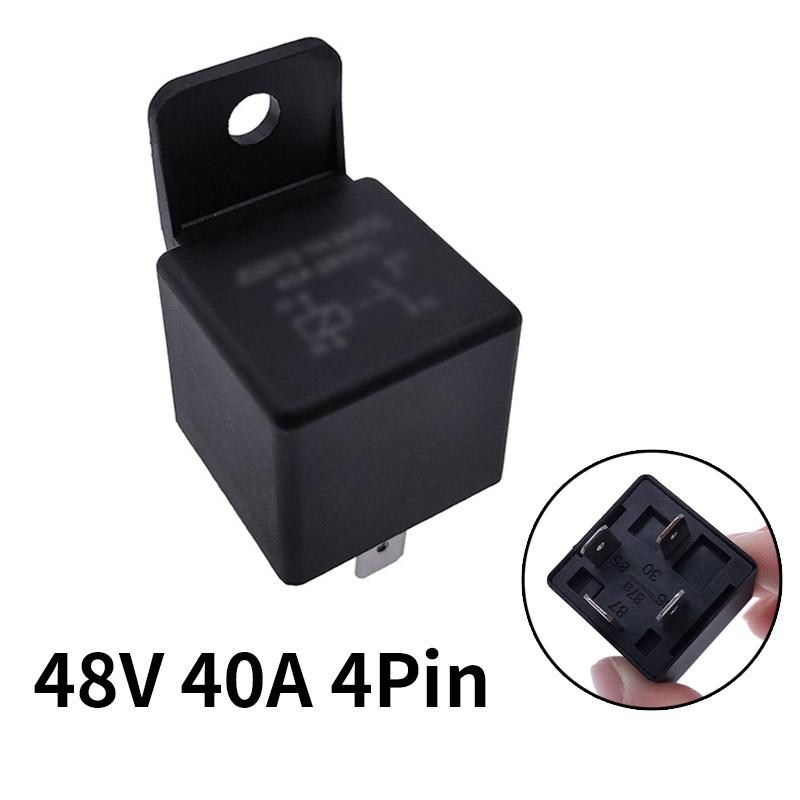 JD2912 4Pin 5Pin 40A Auto Car Relay DC 12V 24V 36V 48V 72V with Mounting Hole Coil Power 1.8W Automobile Control Device Relays 5