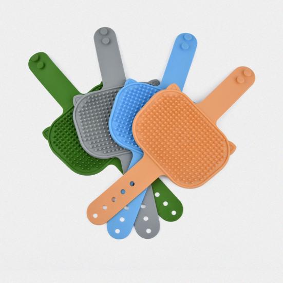 Cat Self Groomer for Table Leg Adjustable Corner Cat Face Itch Scratching Brush Silicone Self Massage Comb for Indoor Long And Short Haired Cats