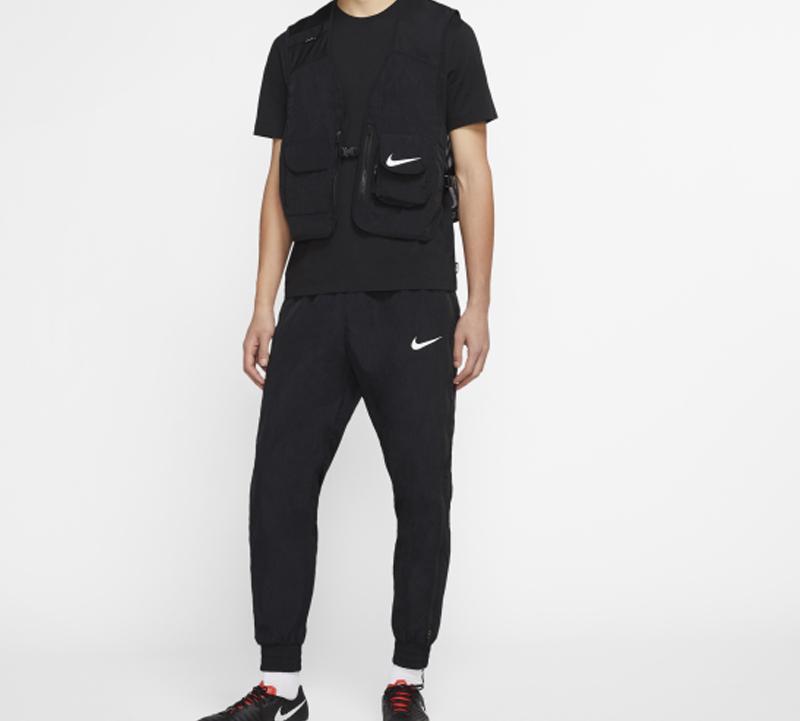 Nike Жилеты Мужские Черные Без Воротника Умеренные Городские Технологичная Одежда CK9975-010