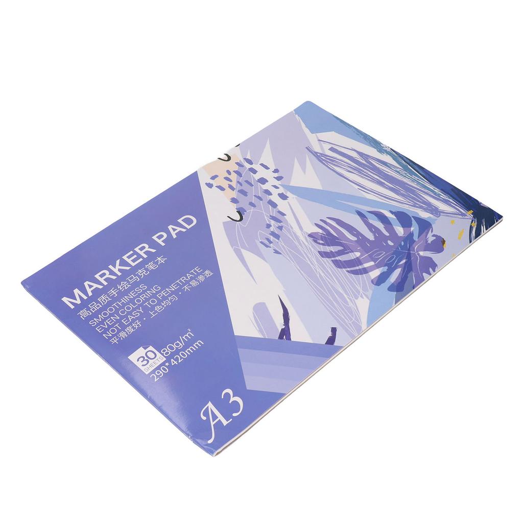 Альбом для рисования маркером, 30 листов бумаги, художественная бумага, 80 г/м2, принадлежности для рисования и рисования