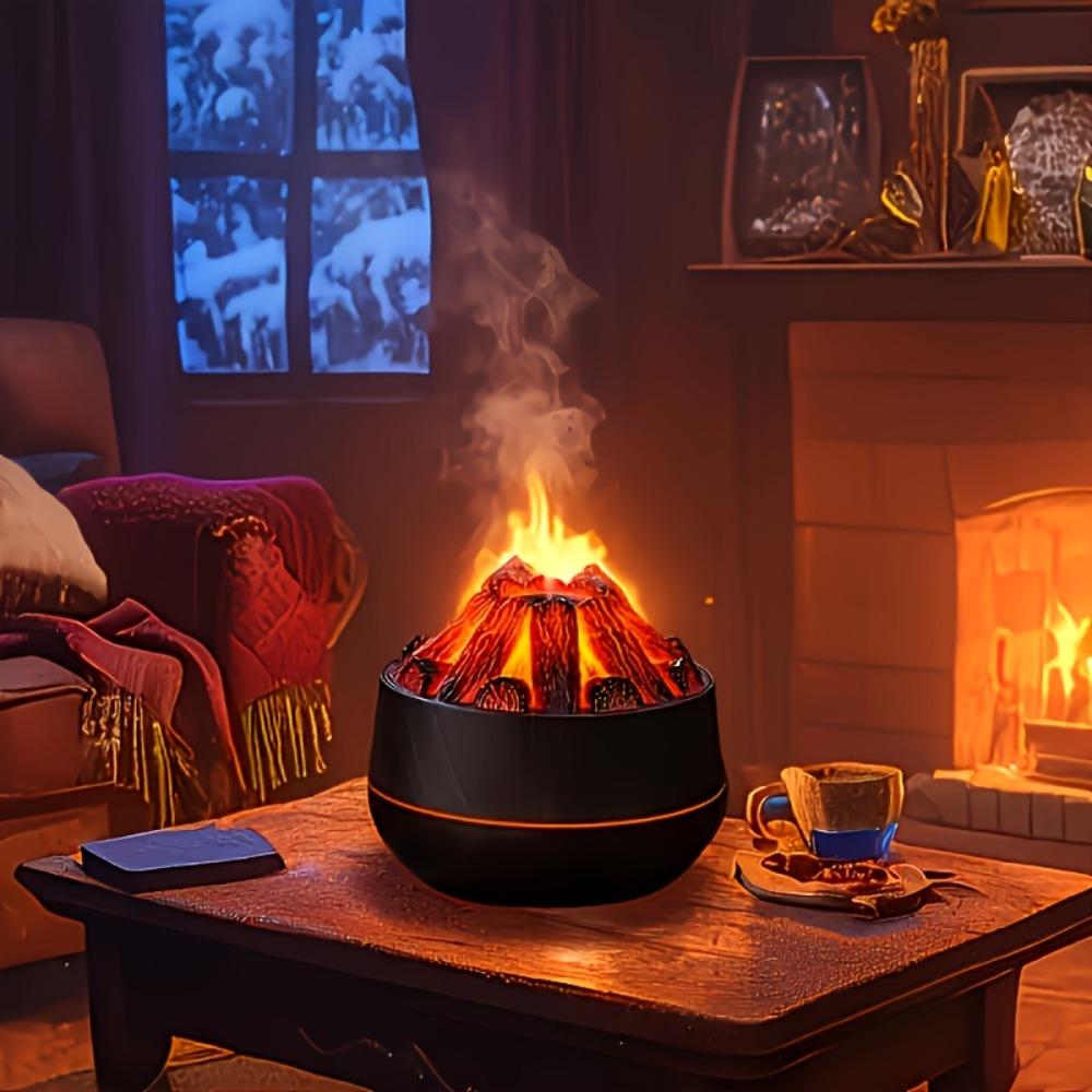 with Night Light Powered Charcoal Humidifier Creative Indoor Aromatherapy Machine Desktop