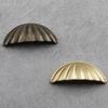 1PC Hardware Antique Brass Shell Knob Cabinet Pulls Cupboard Door Handle Home Decor Desk Drawer