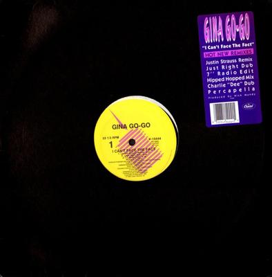 12-дюймовая пластинка GINA GO-GO - I Can't Face The Fact V15444 Capitol Records 1988 США Танцевальная и Электронная Б/У