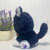 Game Genshin Black Scaramouche Cat Fluffy Impact Wanderer Pet Plush Toys Cosplay Doll Soft Stuffed Pillow Gift for Kids