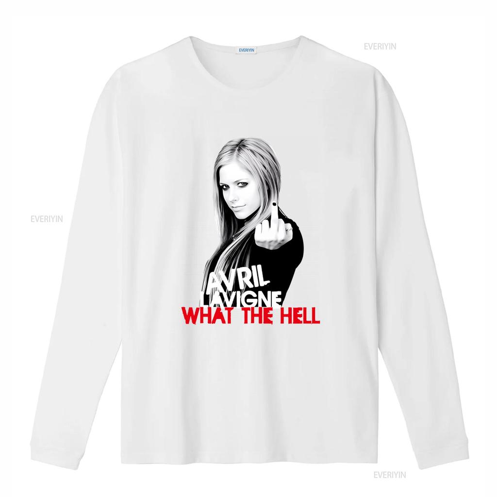 Avril Lavigne What The Hell T Shirt Canadian Singer Inspired Design for Fans vintage Washed graphic streetwear designer clothes