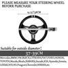 Универсальный автоматический чехол на руль Прочный чехол на руль из натуральной кожи 38 см/15 дюймов Противоскользящий чехол на руль Рулевое колесо Pr