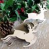 Christmas Wood Chip Tree Ornaments Xmas Hanging Pendant Decoration Gifts AVE
