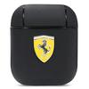 Ferrari Fesa2Lebk Чехол для AirPods 1/2 черный/Black Кожа On Track