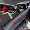 7-Shape Car Window Seal Strip Waterproof Car Side Window Gap Filler Sealing Strips  Door Trunk Car