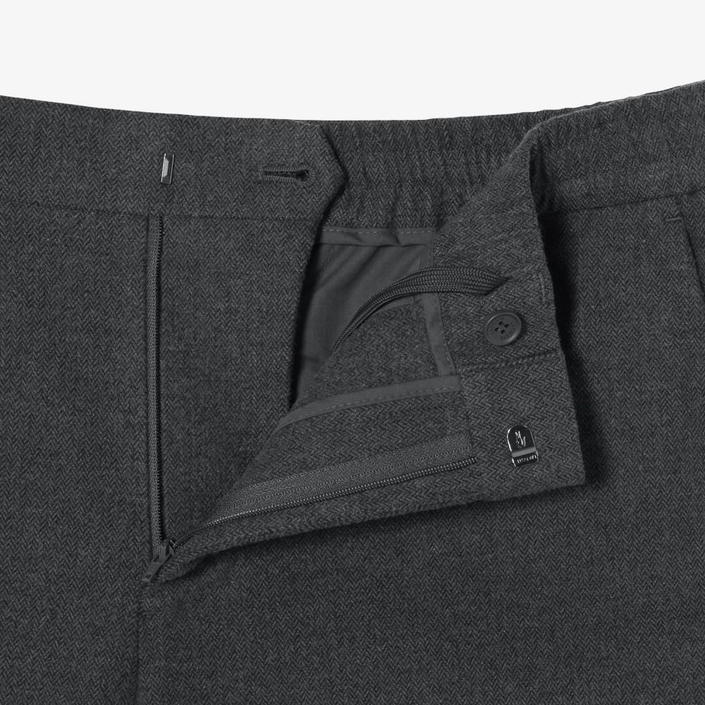 [Lacoste] Men's Wool-Like Herringbone Slacks HH632E-55N050