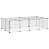 20 Piece Pet Cage with Door Black 35 x 35 cm Steel