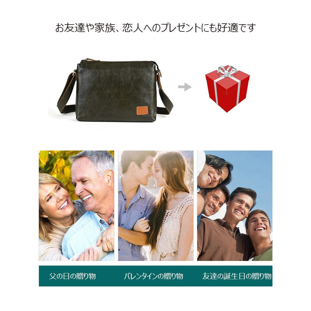 Whatna Сумка на плечо из натуральной кожи коровы дубленой в античном стиле для мужчин, сумка-мессенджер через плечо, большой формат A4, подходит для iPad Pro 13, горизонтальный стиль,