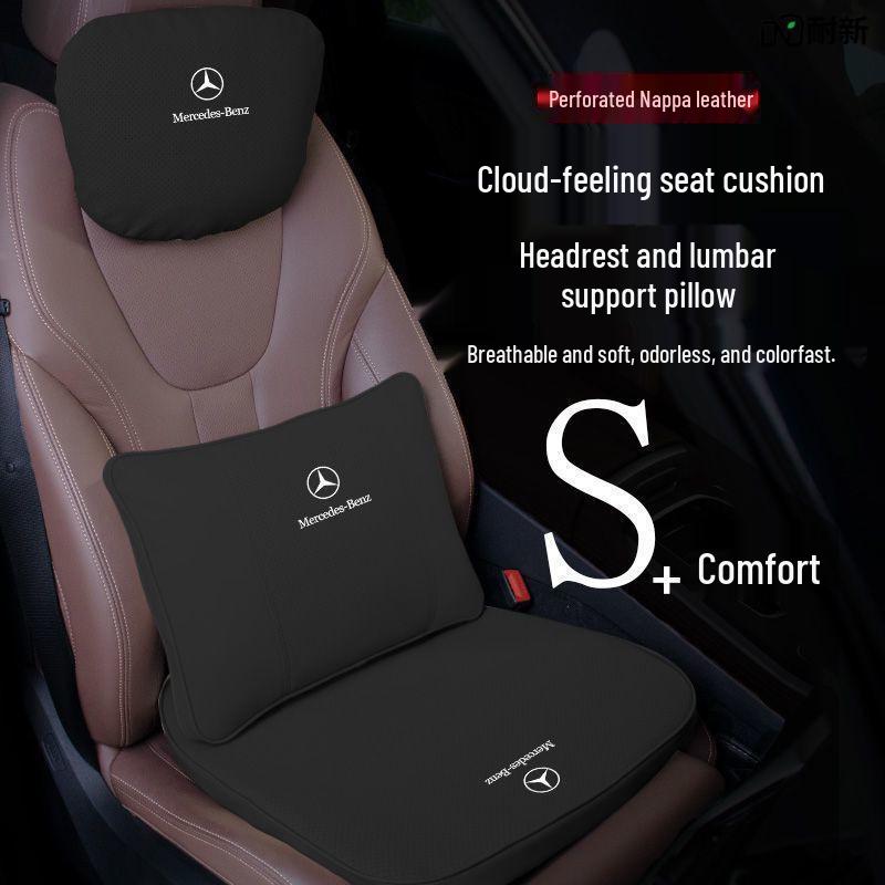 Совместимые подушки для подголовника и поддержки шеи Mercedes-Benz для моделей A-Class, C-Class, E-Class, E300L, GLC, GLACLE и Maybach.