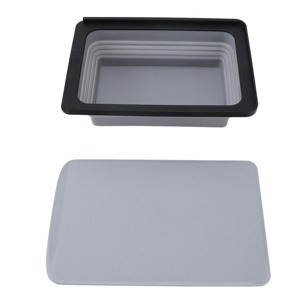 2 In 1 Foldable Cutting Board Dish Tub Multifunction Space Saving Portable Folding Chopping Board Camping Sink for