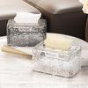 Luxury Plastic Tissue Box for Living Room Coffee Table - Elegant Napkin Storage and Dispenser