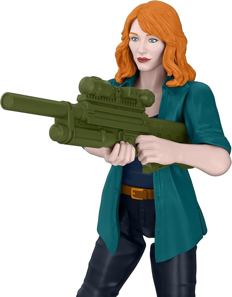 Мир Юрского периода: Господство Клэр и Дилофозавр Набор Фигурок Человек и Динозавр с Аксессуарами