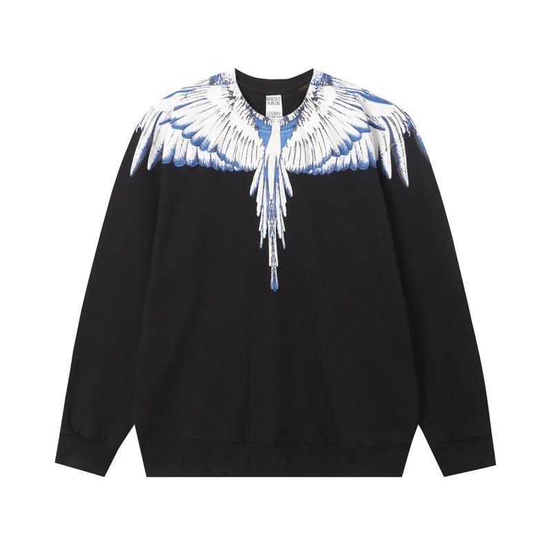 MB Color Feather Phantom Wings Свитер Marcelo Tide Brand Год Молнии Змеи Парная Толстовка