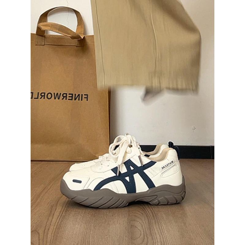 Женские кроссовки на толстой подошве, новые осенние, универсальные, в стиле ретро, повседневные, на мягкой подошве, папины кроссовки