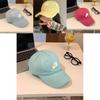 Stylish Korean Yellow Letter Embroidered Baseball Cap For Women Spring Summer 2024