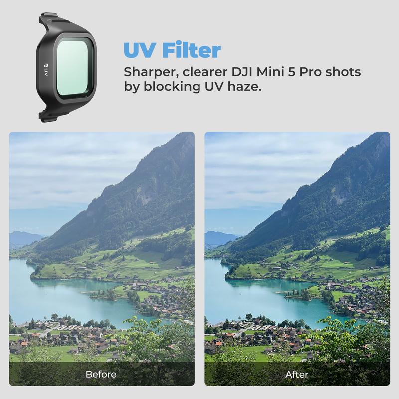 Набор из 4 фильтров Freewell Everyday для DJI Mini 5 Pro, Включает УФ, CPL, LPR и Glow Mist 1/4 Аксессуары
