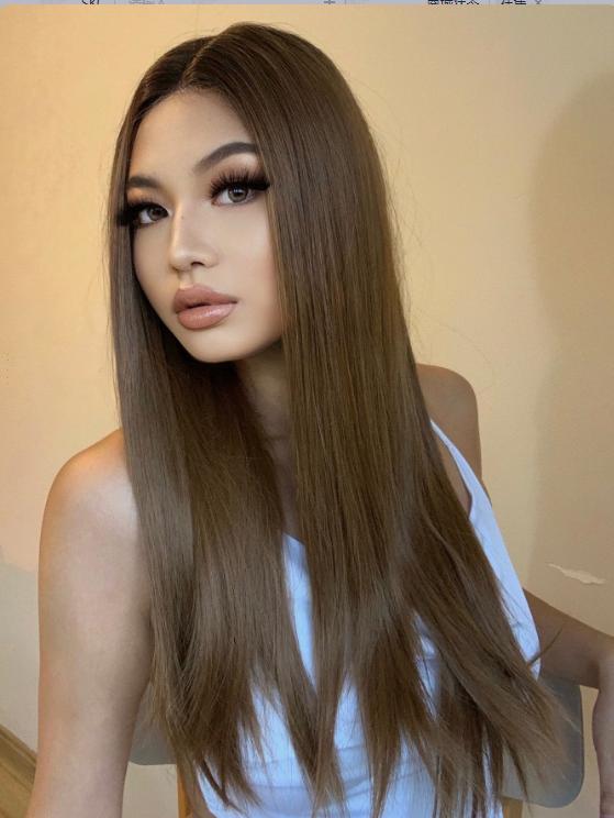 BLONDE UNICORN Длинный синтетический прямой платиновый парик с омбре для женщин, косплей, волосы высокой плотности, термостойкие