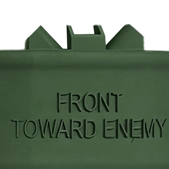Кольцо Cam Claymore Mine Дверной звонок Передняя сторона к врагу Поддельная мина Реквизит Не беспокоить Не домогательства Мина Реплика Дверной звонок Взрослые розыгрыши Шутка Подарок
