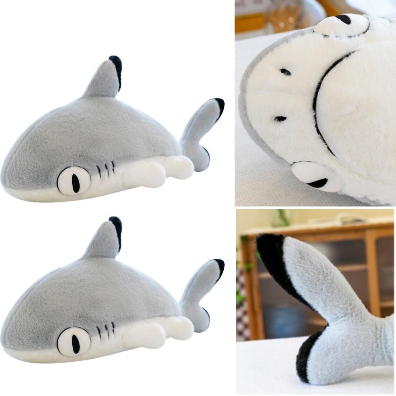 Милая плюшевая игрушка-подушка в виде кота-акулы для детей, мягкая и приятная на ощупь, идеально подходит для обнимашек перед сном! Доступные размеры 70см-150см