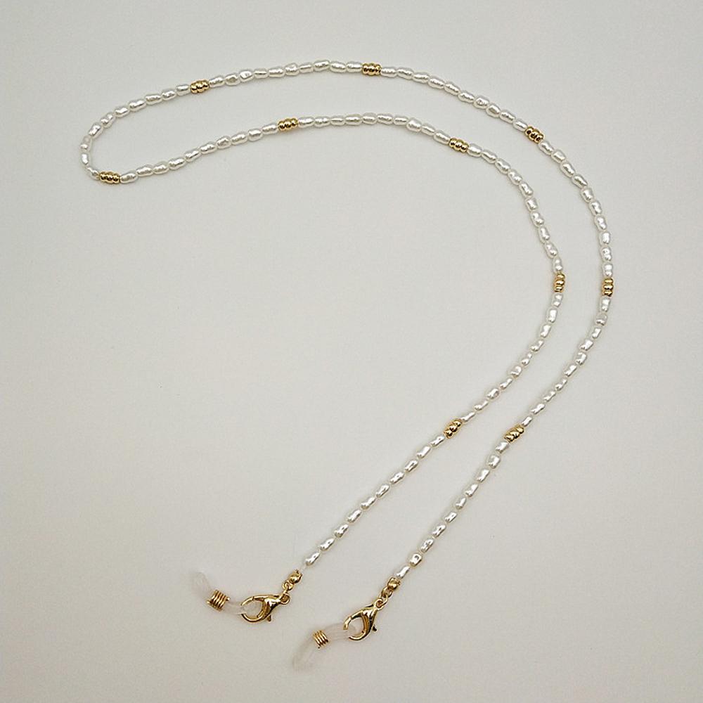 Men Eyewear Jewelry Anti-lost Glasses Clips Reading Glasses Chain Face Mask Necklace Pearl Chain
