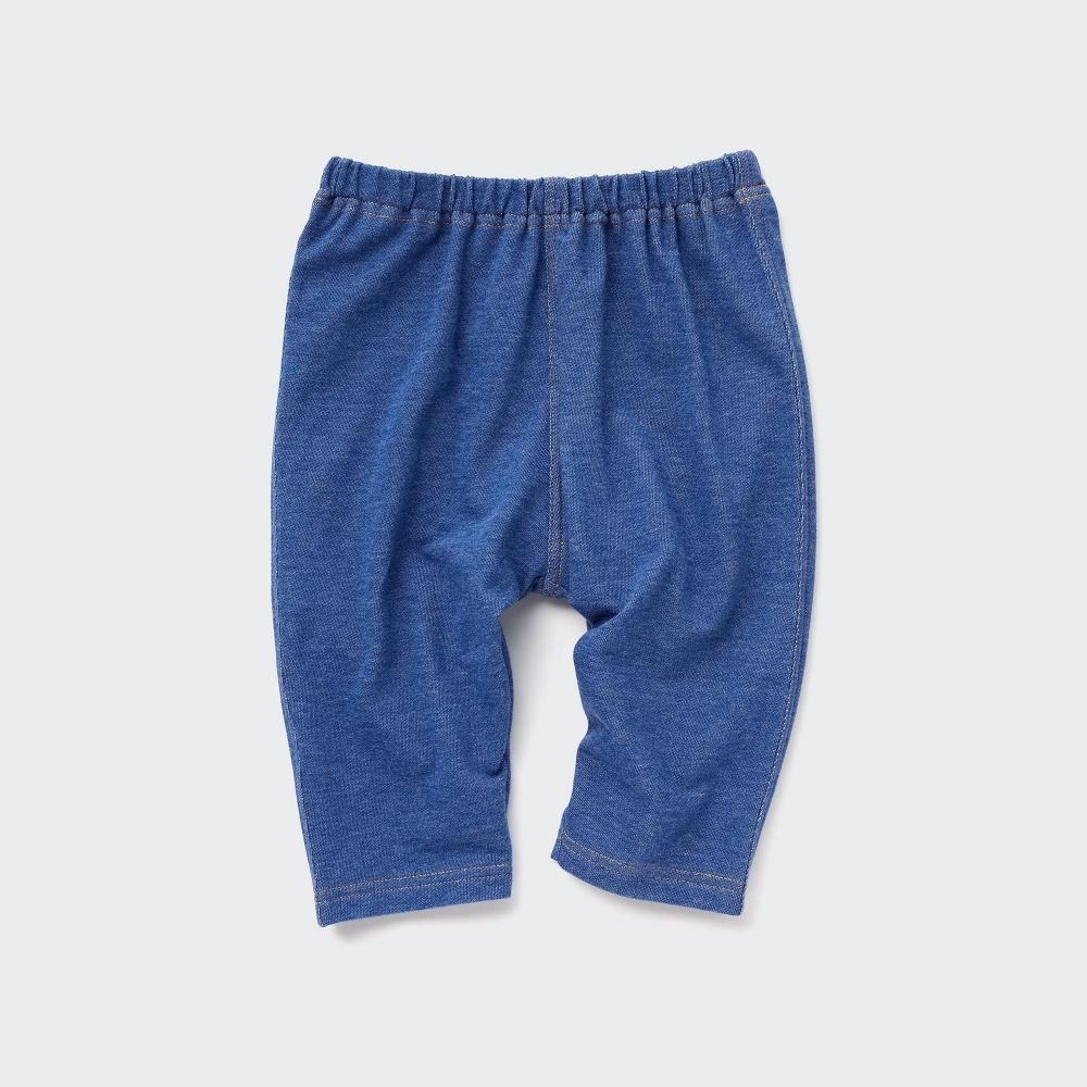 Uniqlo Japan Relaxed Fit Leggings  Denim Like 3 4 Length 